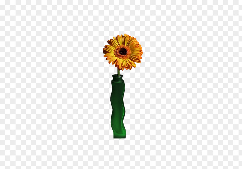 Sunflower Decorative Flower Common Vase PNG