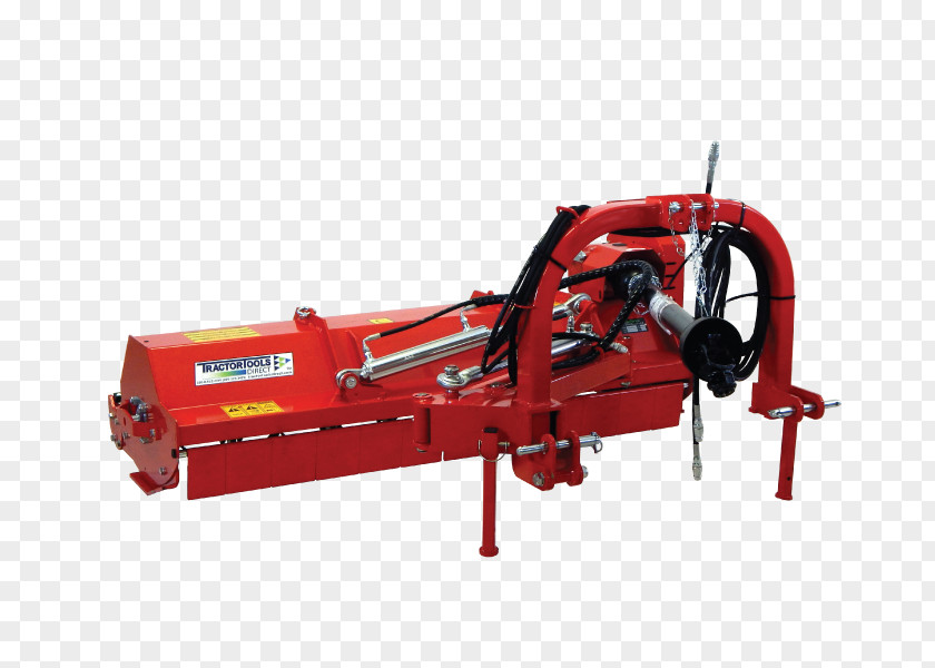 Tractor Mahindra & Machine Flail Mower PNG