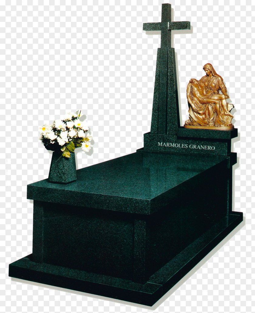 Vase Headstone Cross Memorial Epitaph PNG
