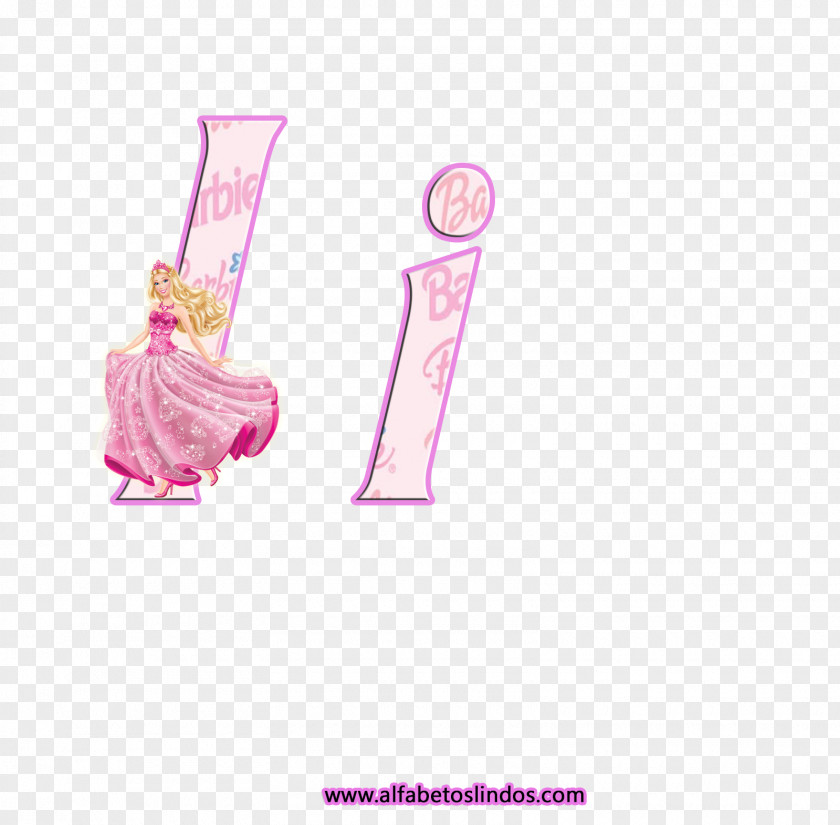Barbie Alphabet Letter Picture Frames PNG