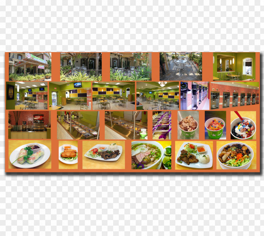 Cafeteria Menu Collage PNG
