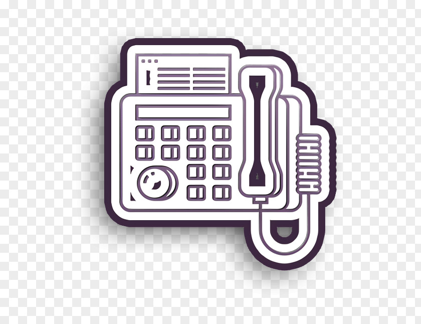 Fax Icon Office Print PNG