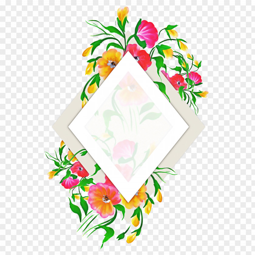 Heart Wildflower Flowers Background PNG