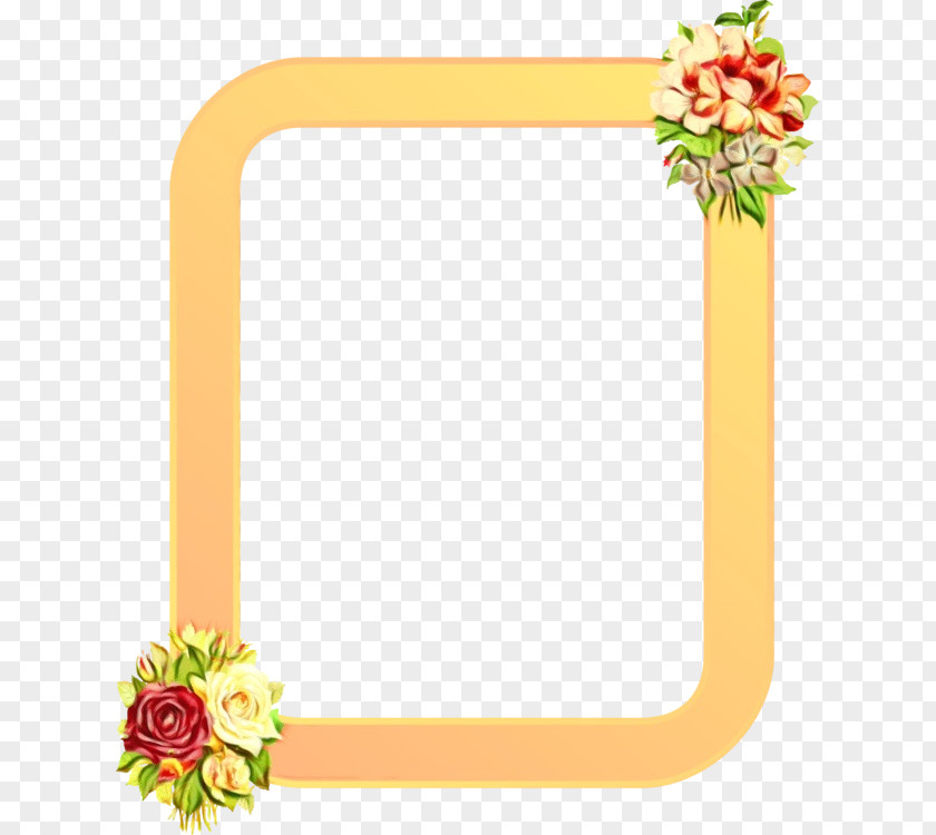 Picture Frame Meter Background Flowers PNG