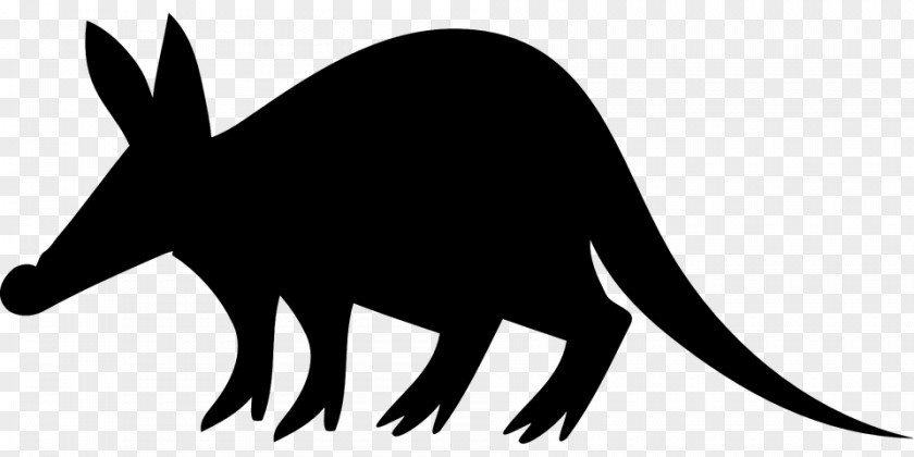 Silhouette Aardvark Drawing Clip Art PNG