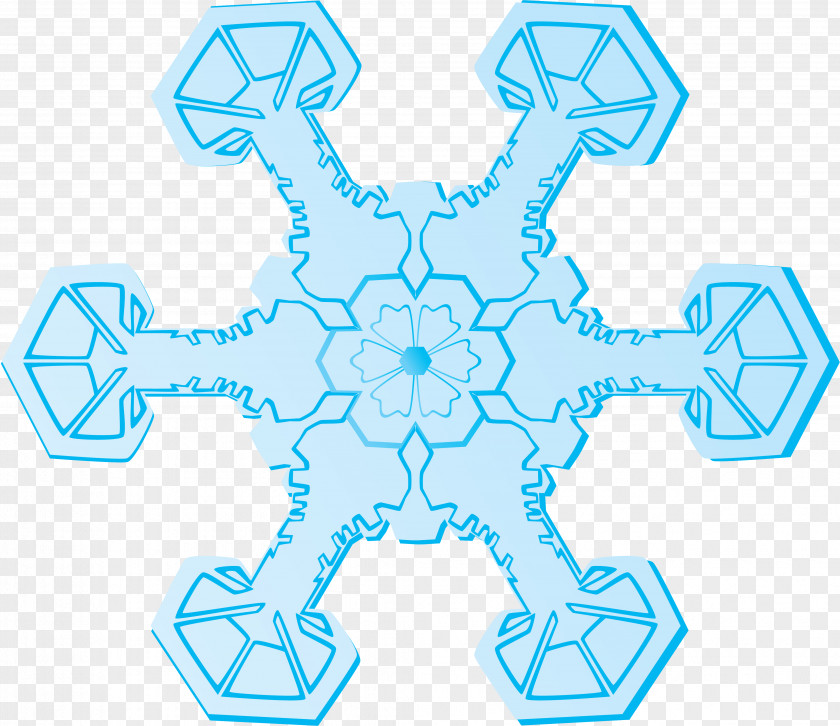 Snowflakes Blue Christmas Clip Art PNG