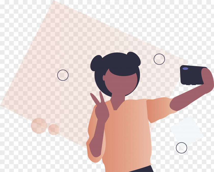 Taking Selfie Girl Camera PNG