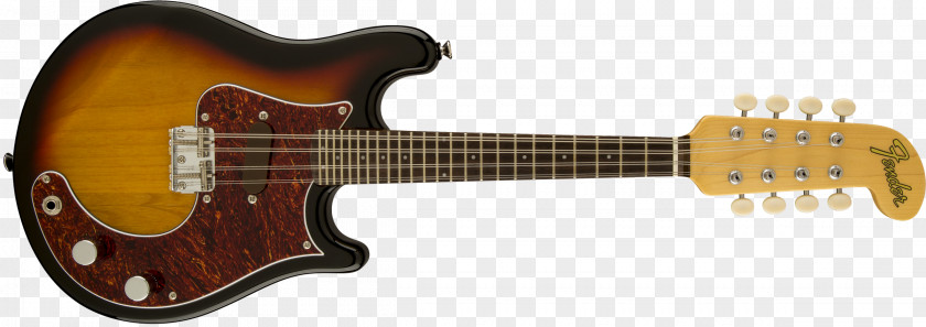 Bass Guitar Fender Precision Squier Deluxe Hot Rails Stratocaster Jazz Sunburst PNG