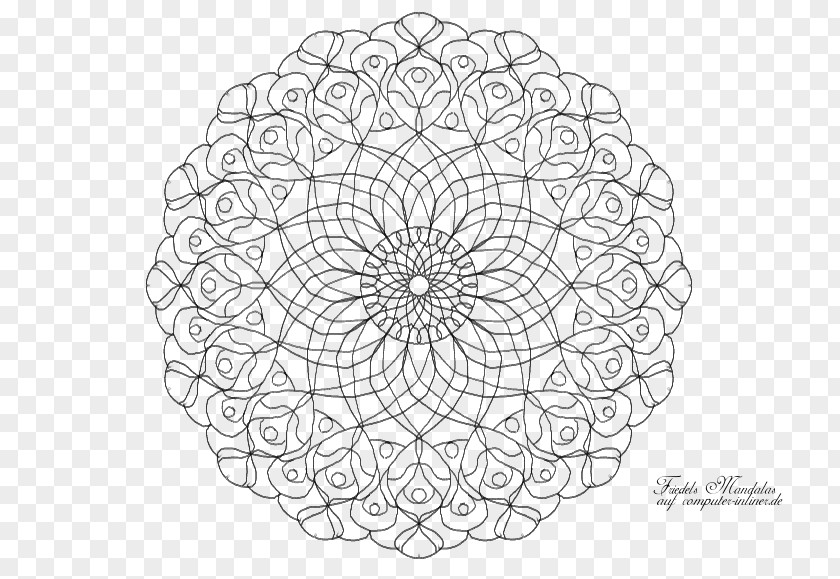 Circle Geometry Coloring Book Line Art Adult PNG