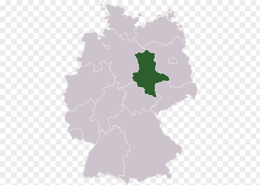 Map Saxony-Anhalt Thuringia States Of Germany PNG