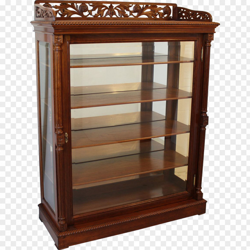 Bookcase Shelf Furniture Chiffonier Display Case PNG