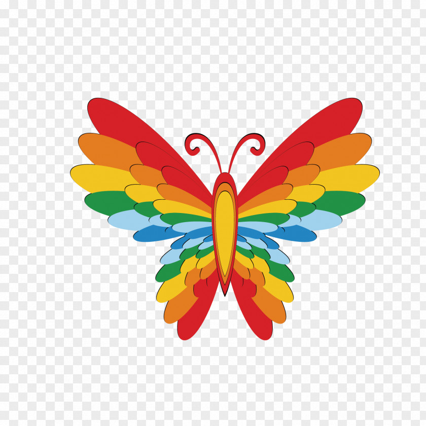Vector Color Butterfly Clip Art PNG