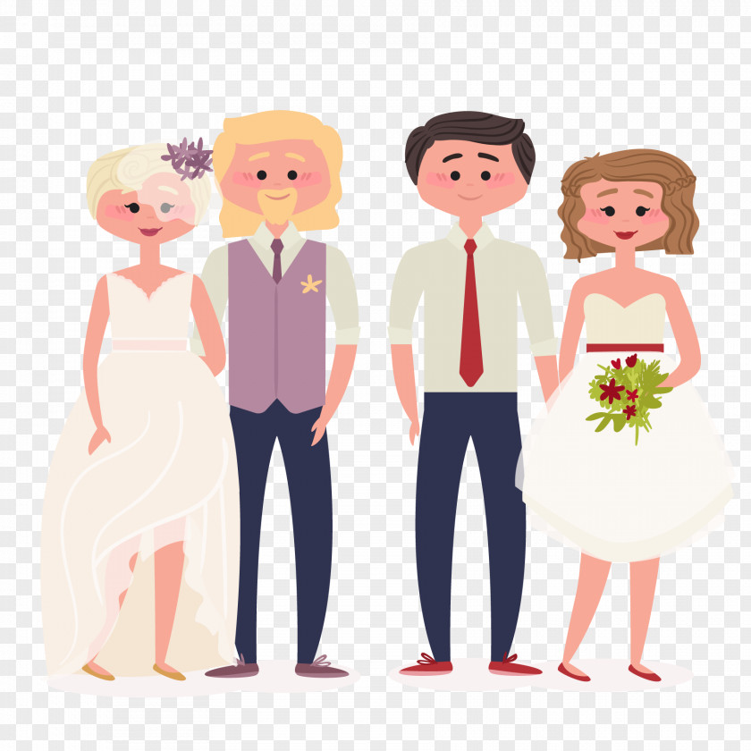 Vector Couple To Grow Old PNG