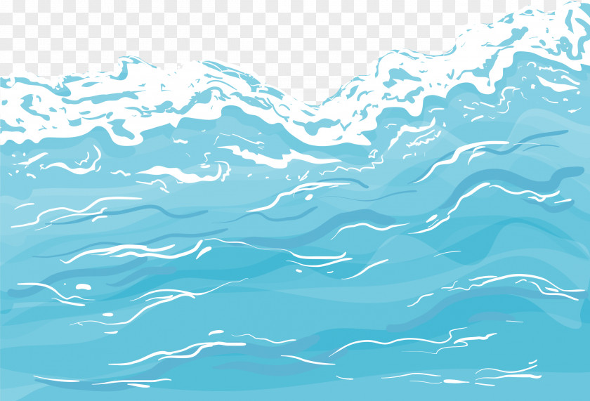 Cartoon Lake Water Spray PNG