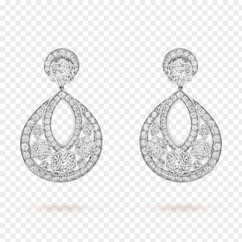 Jewellery Model Earring Van Cleef & Arpels Diamond Gold PNG