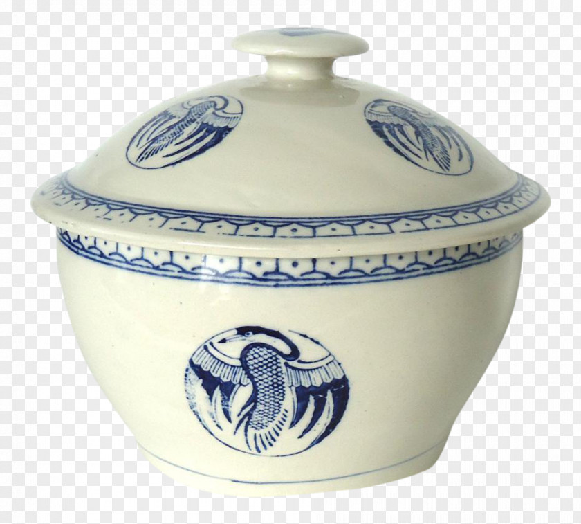 Restoration Hardware White Dishes Blue And Pottery Ceramic Porcelain Lid PNG