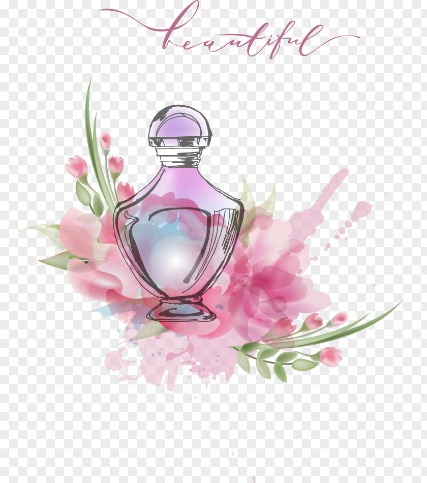 Vector Creative Perfume Illustration PNG