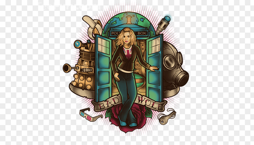 Bad Wolf Rose Tyler T-shirt Tenth Doctor PNG