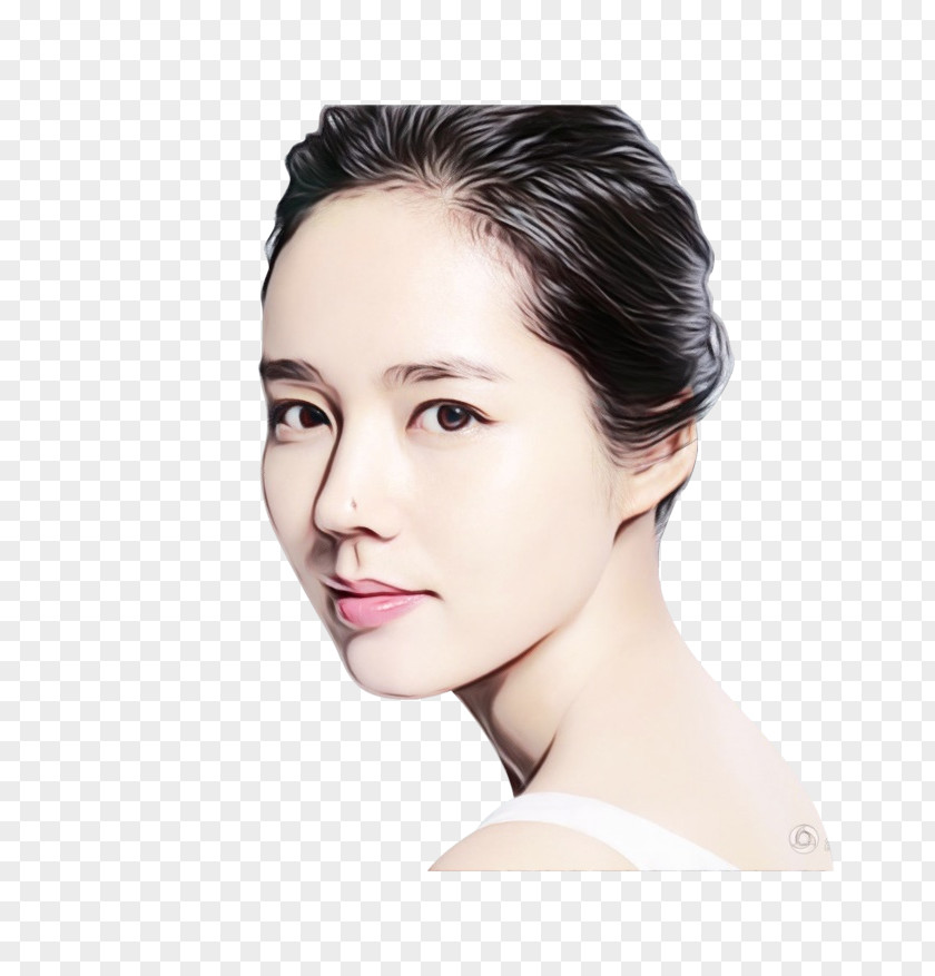 Hair Coloring Model Korean Cartoon PNG