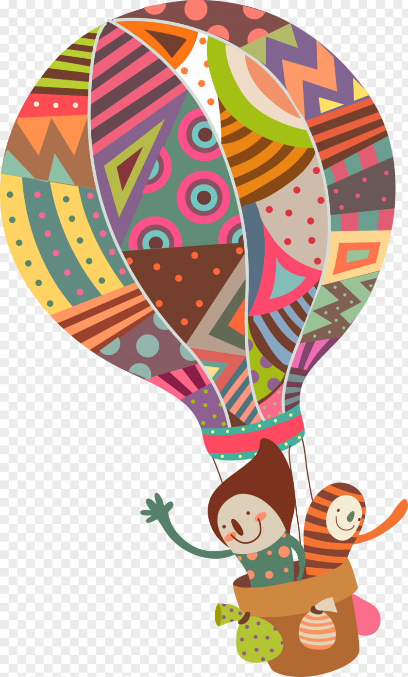 Hot Air Balloon Illustration PNG