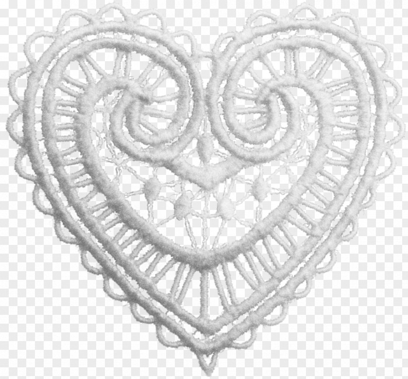 Lace Heart Paper Clip Art PNG