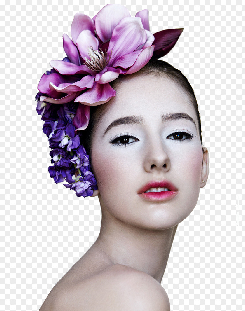 Makeup Flowers Model Europe Make-up PNG