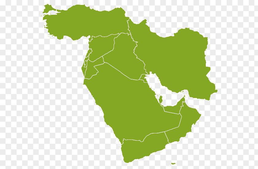 Map Middle East Mapa Polityczna Thematic PNG
