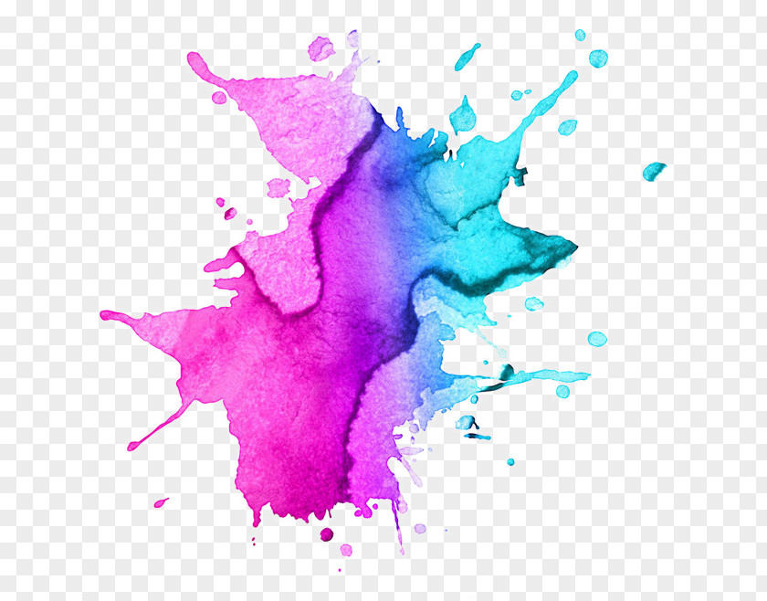 Purple Dream Effect Element Watercolor Painting Drawing PNG