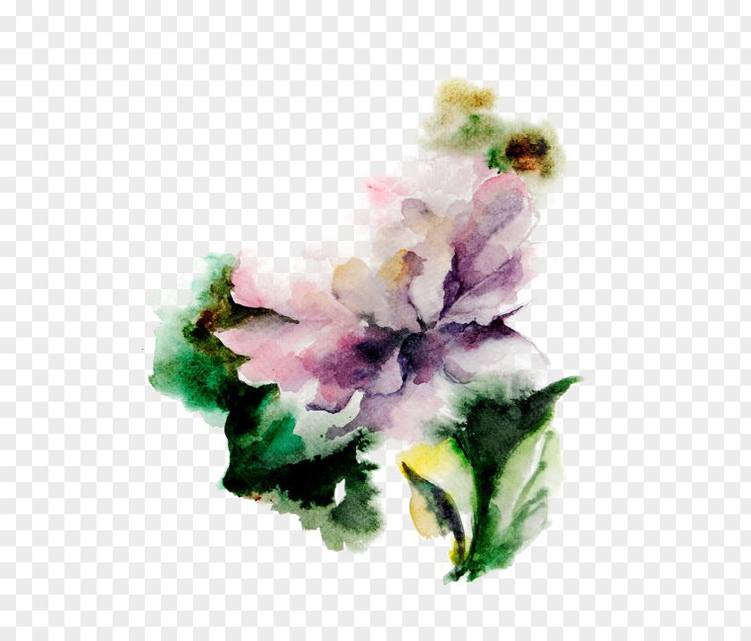 Watercolor Flowers Blooming Floral Design Creative Painting Flower PNG