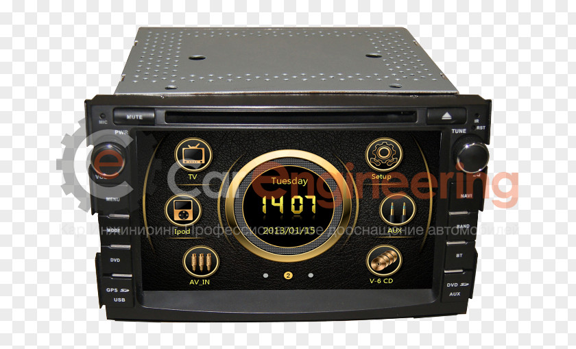 Automobile Eng Imeg Multimedia AV Receiver Radio Amplifier Audio PNG