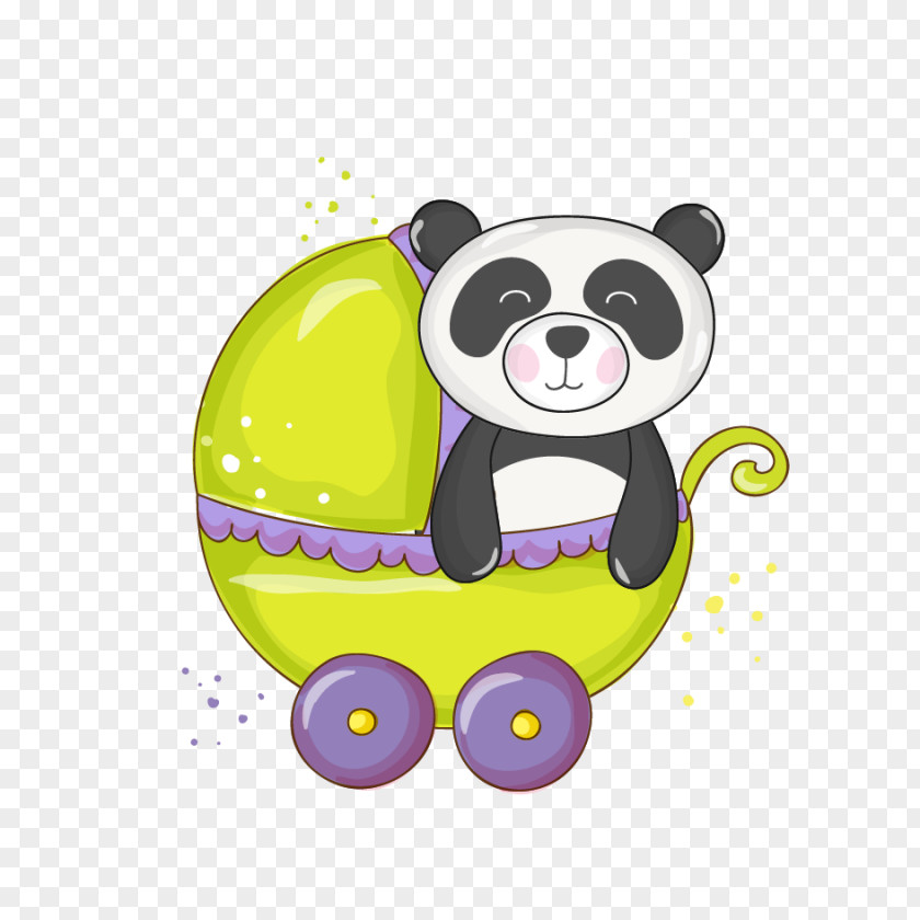 Cartoon Panda Giant Baby Shower Infant Clip Art PNG