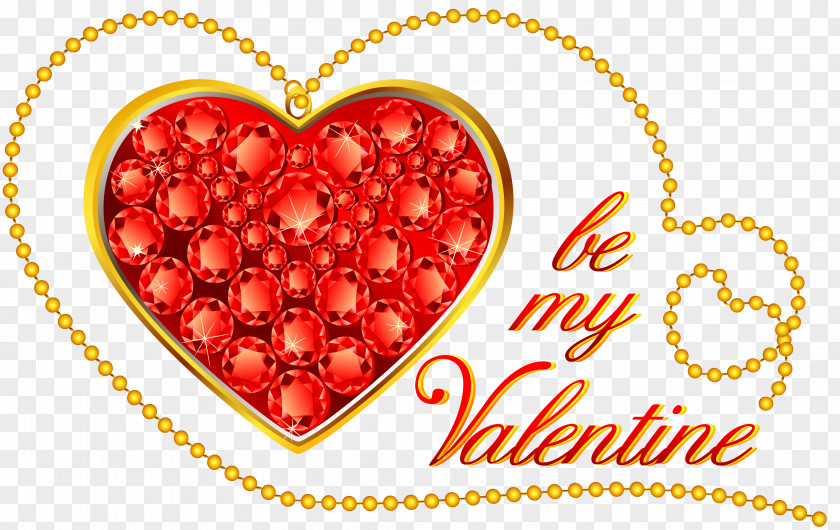 Gold Heart Valentine's Day Love PNG
