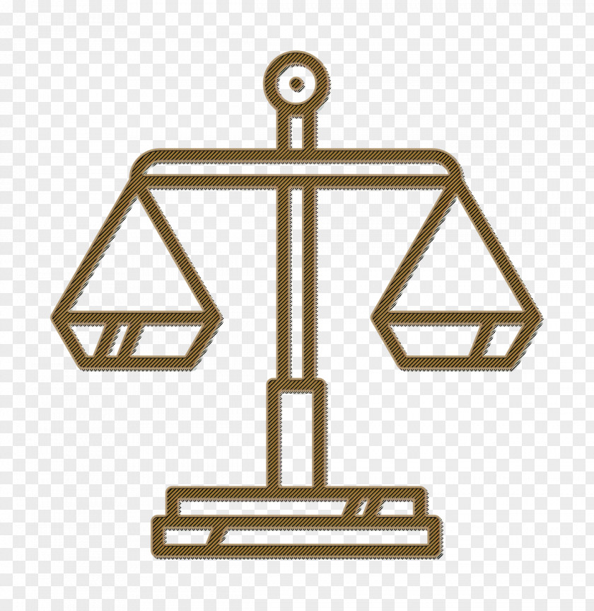 Law Icon Linear Police Elements Justice PNG