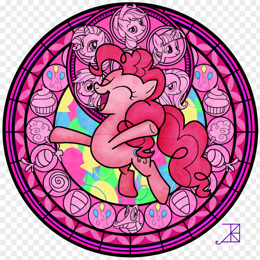 Stained Pinkie Pie Applejack Twilight Sparkle Rarity Pony PNG