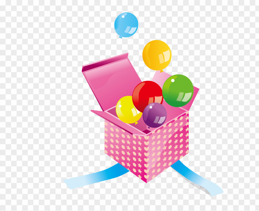 Vector Open Gift Box PNG