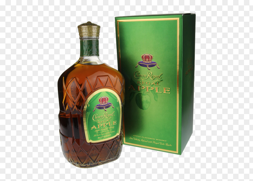Apple Crown Royal Whiskey Liqueur Seagram Distilled Beverage PNG