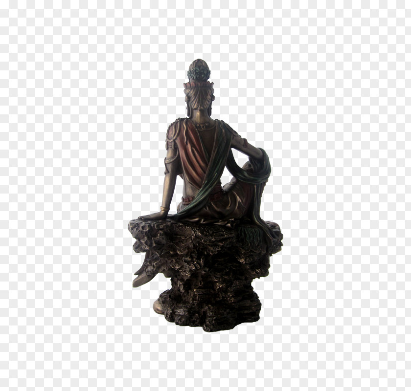 Back Sitting Statue Bronze Sculpture Classical PNG