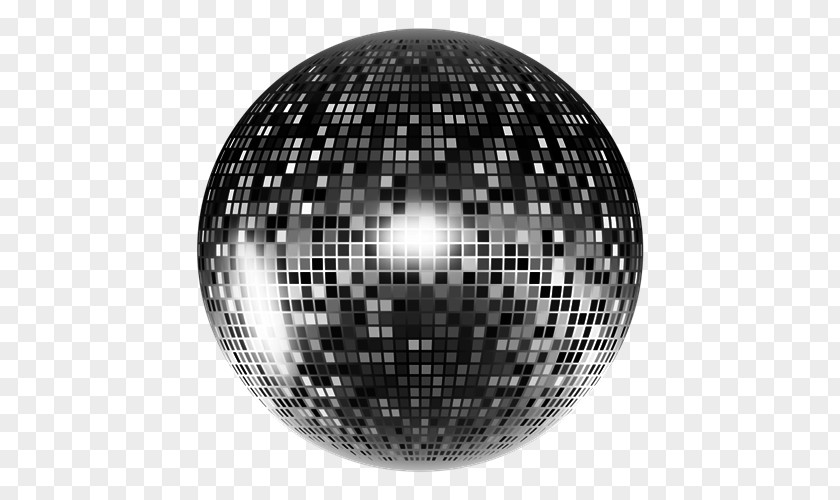 Disco Ball Black And White PNG