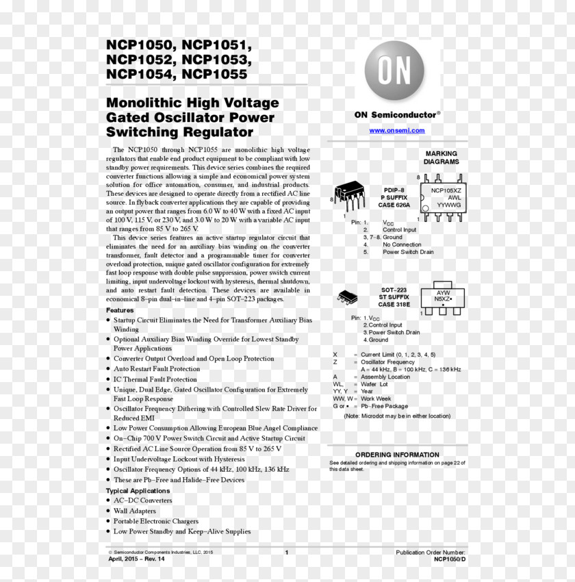 Document Datasheet ON Semiconductor PNG