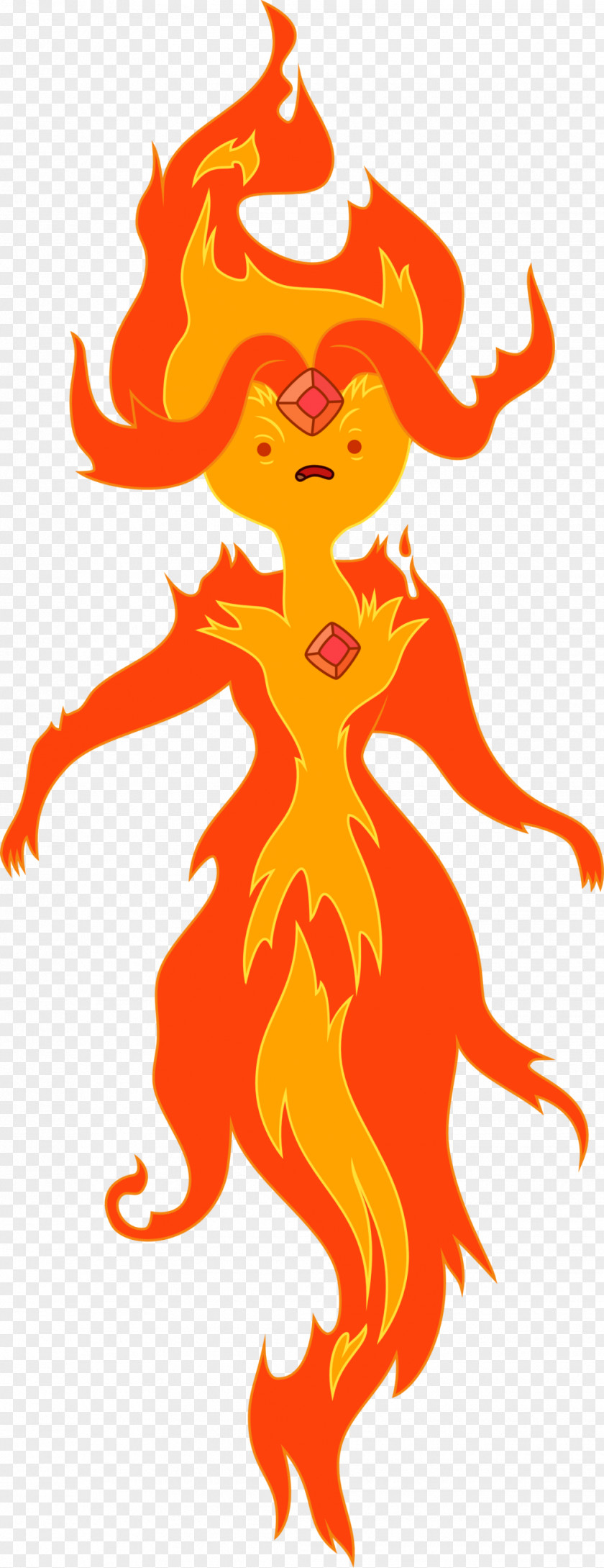 Flame Finn The Human Princess Ice King Sticker PNG