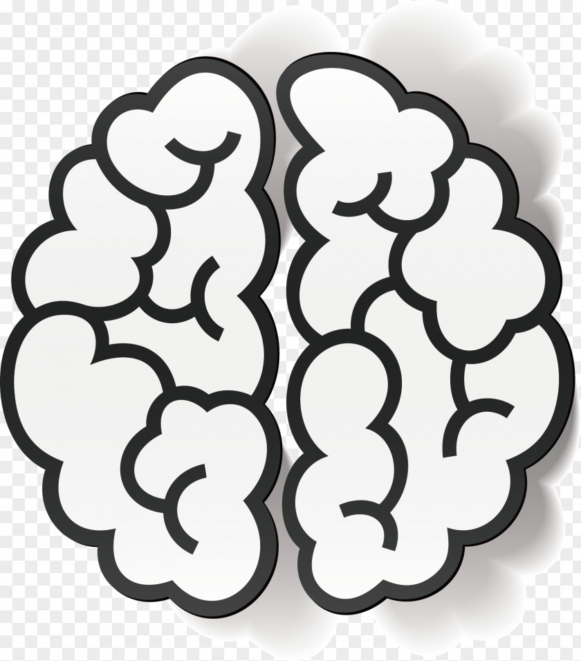 Human Brain Flat Design Icon PNG
