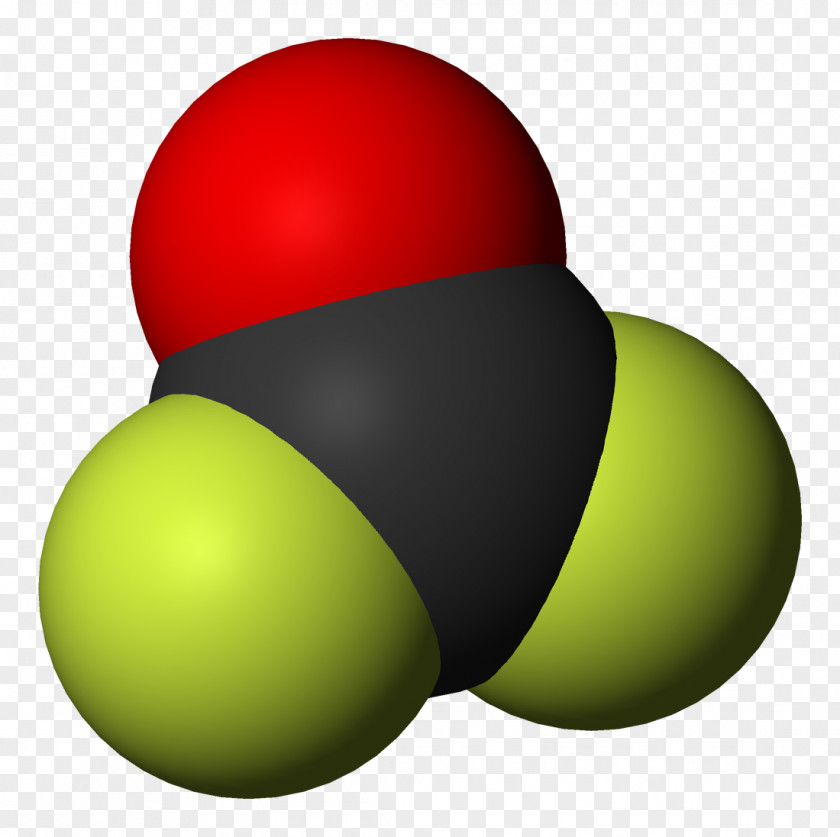 100% Carbonyl Fluoride Molecular Geometry Chemical Compound Molecule PNG