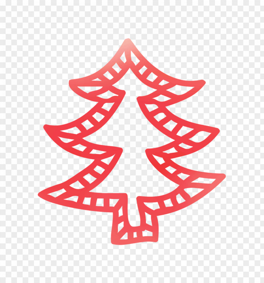 Christmas Tree Day Ornament Line Clip Art PNG