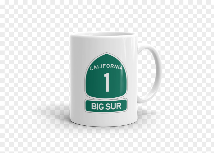 Highway 1 Big Sur California State Route Mug Brand Product Design PNG