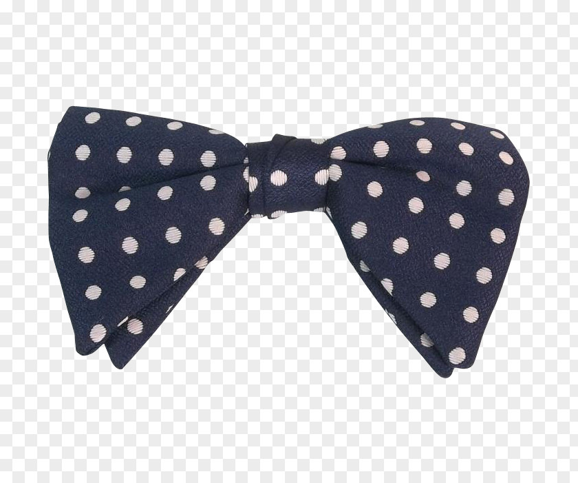 Blue Bowtie Bow Tie Polka Dot Necktie Clip PNG