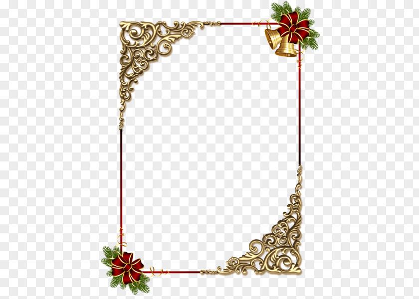 Gold Decorative Frame Borders And Frames Christmas Ornament Picture Clip Art PNG