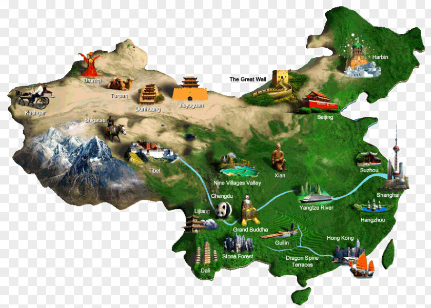 Great Wall Of China Map Tourism Tourist Attraction Kulturdenkmal PNG
