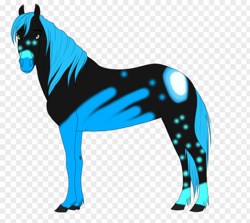 Mustang Stallion Halter Cobalt Blue Pack Animal PNG