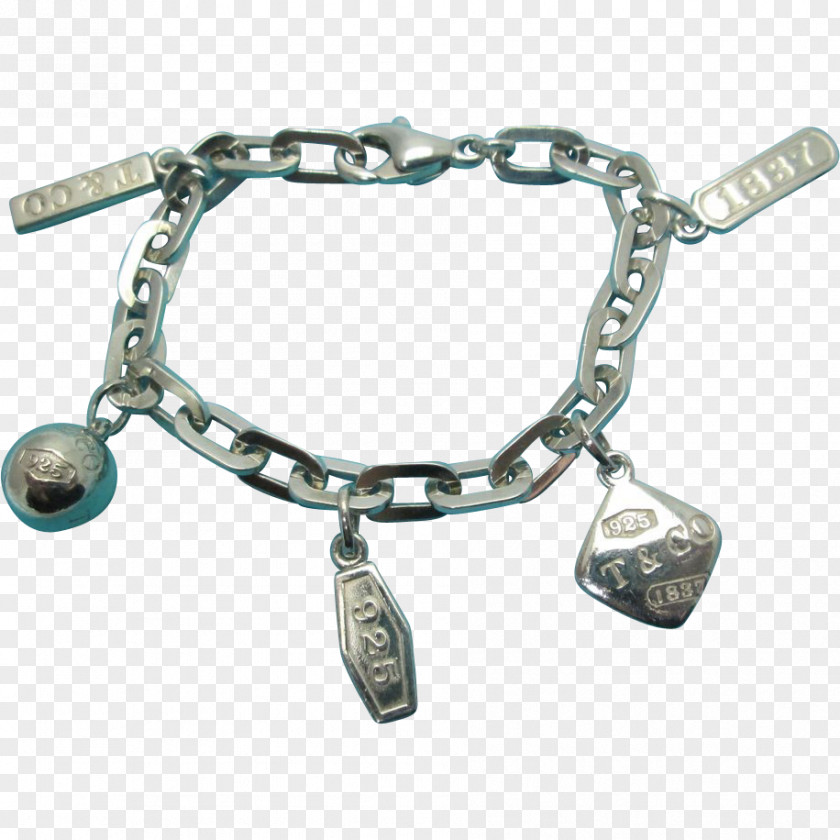 Necklace Charm Bracelet Silver Tiffany & Co. PNG