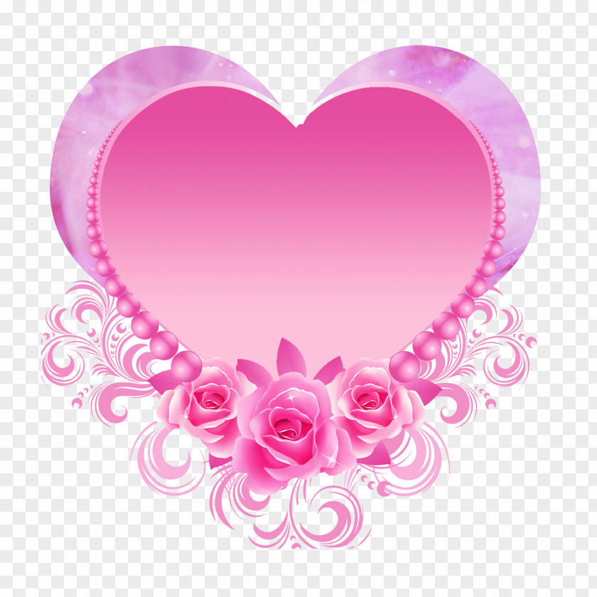 Pink Heart-shaped Roses PNG heart-shaped roses clipart PNG